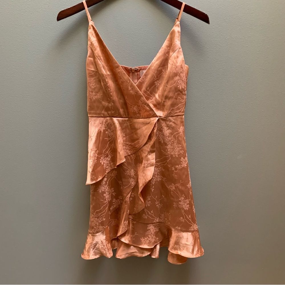 Altar’d State Gold Mini Dress Small - Picture 3 of 8